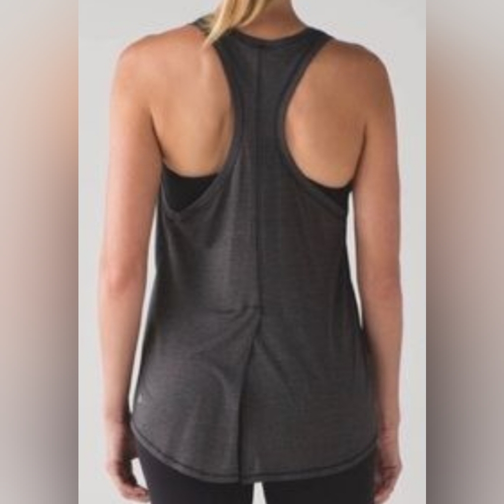 Lululemon Tie back tank top gray size 4